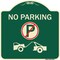 Signmission No Parking No Parking and Tow Truck Heavy-Gauge Aluminum Architectural Sign, 18" x 18", G-1818-23818 A-DES-G-1818-23818 - alternate 1